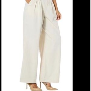 Kathy Ireland Wide-Leg Pleated Trousers Size 6